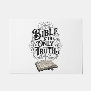 Bibel ist die einzige Wahrheit Christliches T-Shir Fußmatte