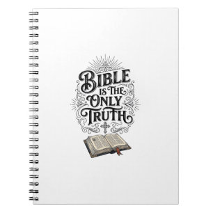 Bibel ist die einzige Wahrheit Christliches T-Shir Notizblock