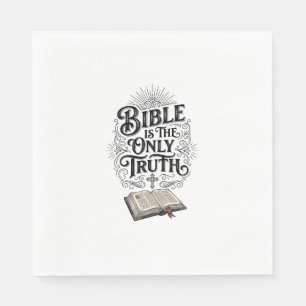 Bibel Ist Die Einzige Wahrheit Christliches T-Shir Serviette