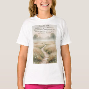 Bibel Jeremia 29:11 Christliches Mädchen-T-Shirt T-Shirt