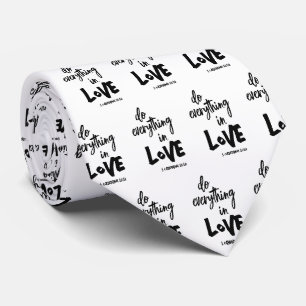 Bibel Liebe Zitat Neck Tie Krawatte