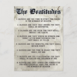 Bibel Matthew 5 Beatitudes Sermon auf dem Berg Postkarte