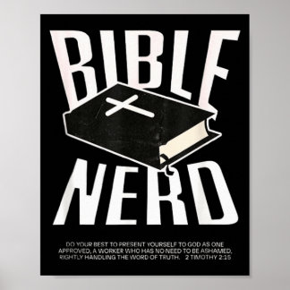 Bibel-Nerd Christliche Theologie Student Heiliger Poster