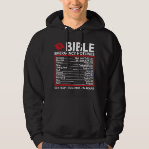 Bibel-Notrufnummern - Lustige christliche Bibel & Hoodie