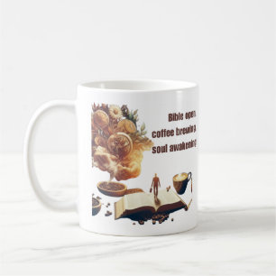 Bibel offen, Kaffeebau, Soul erwachen Kaffeetasse