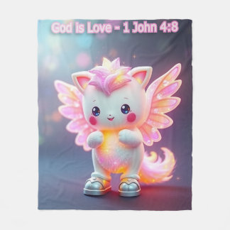 Bibel Pals #1 - Nini - Gott ist Liebe 1 John 4:8 Fleecedecke
