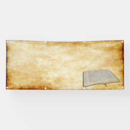 Bibel-Pergament-Raum-Kirche Banner