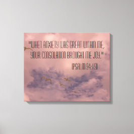 Bibel Psalm 94:19 Schönes Himmelbild Leinwanddruck