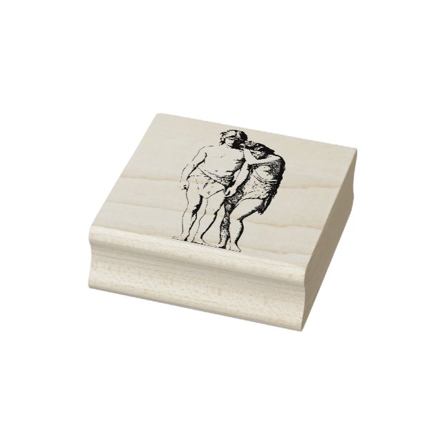 Bibel Religiöse Kunst Adam und Eve Illustration Gummistempel (Stempel)