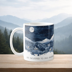 Bibel-Schrift-Berg Romans 12:10 Tasse