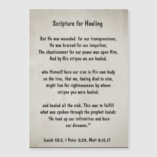 Bibel Schrift Heilung Gesundheit Krankheit Genesun Magnetkarte
