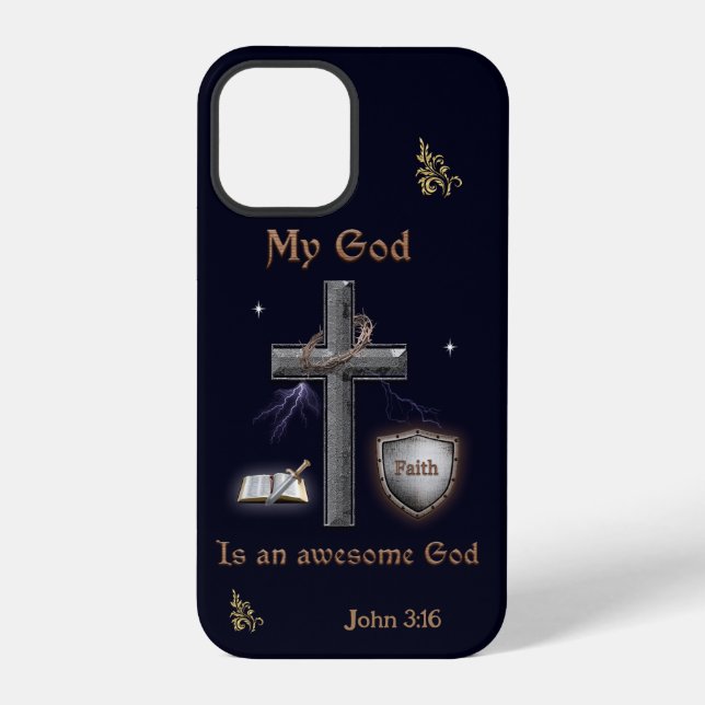 Bibel Schrift iPhone 12 Pro Hülle (Rückseite)