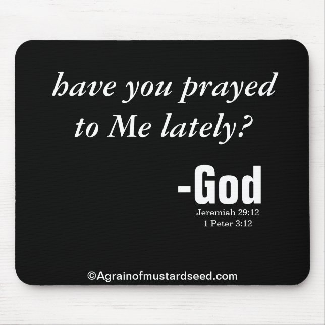 Bibel verrät Gottes Wort Mousepad (Vorne)