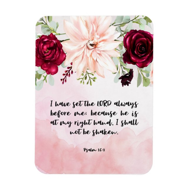 Bibel Vers Blumenmagnet Magnet (Vertikal)