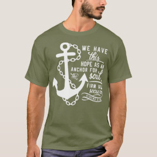 Bibel Vers Christlich Anchor Hebrews 619 Hope as a T-Shirt