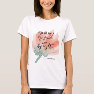 Bibel Vers Corinthians Blumenschrift T - Shirt