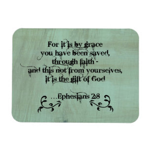 Bibel-Vers Ephesians 2:8 Magnet