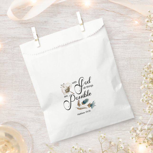 Bibel Vers Fvor Bag Geschenktütchen (Ausgeschnitten)