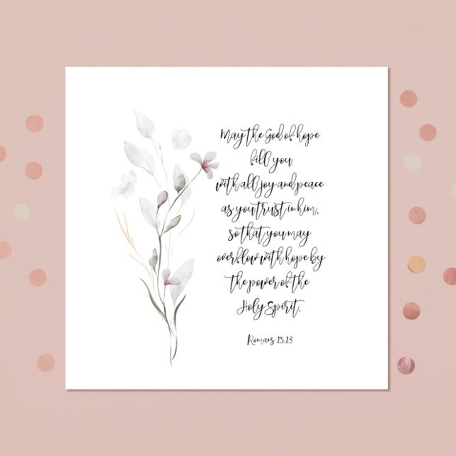 Bibel Vers Hebrews Square Serviette (Von Creator hochgeladen)