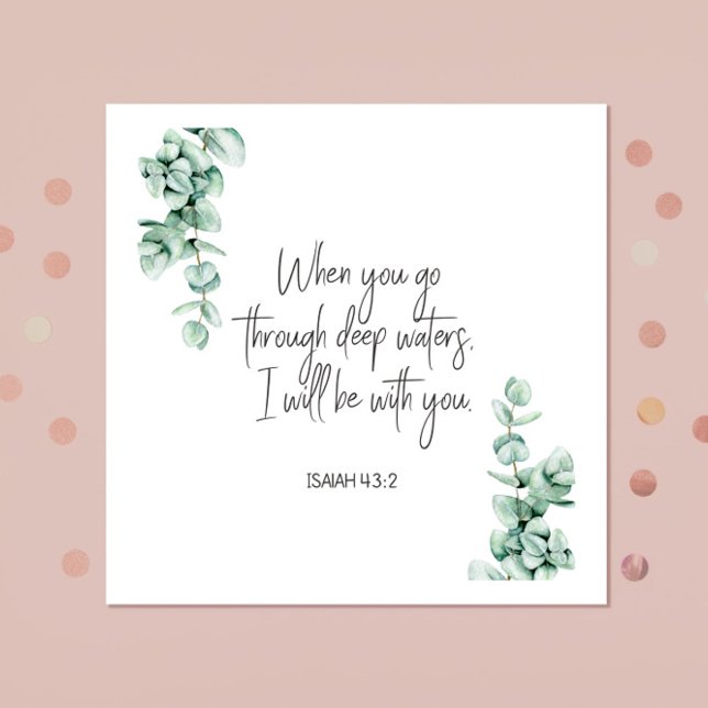 Bibel Vers Isaiah Square Serviette (Von Creator hochgeladen)