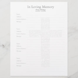 Bibel-Vers John14, quergeformt filigrane -