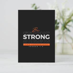 Bibel Vers Joshua 1:9 Einladung