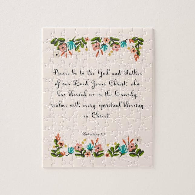 Bibel-Vers-Kunst - Ephesians 1:3 (Vertikal)