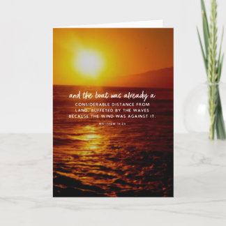 Bibel-Vers-Ozean-Sonnenuntergang Karte