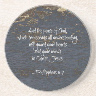 Bibel-Vers Phillippians 4:7 Getränkeuntersetzer