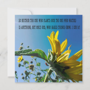 Bibel Vers Poster, die Blume wachsen mit Gott.