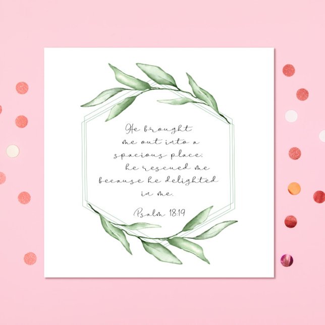 Bibel Vers Psalm Papier Napkins Serviette (Von Creator hochgeladen)