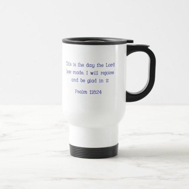 Bibel-Vers-Tasse Reisebecher (Rechts)