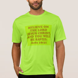 Bibel-Vers vom Taten-16:31. T-Shirt