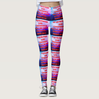 Bibel-Vers von Jesaja-30:15. Leggings