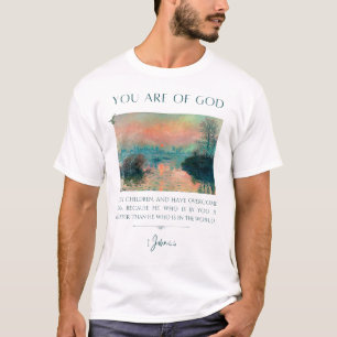 Bibel Verse 1John 4:4 T-Shirt