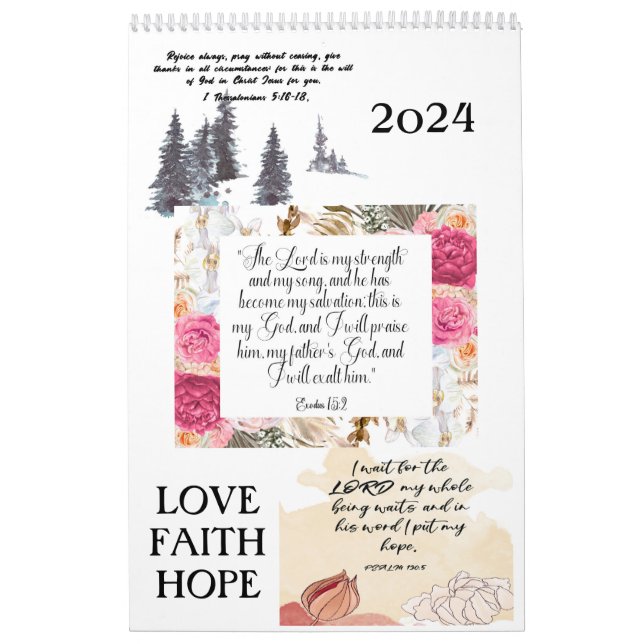Bibel Verse 2024 Kalender (Titelbild)