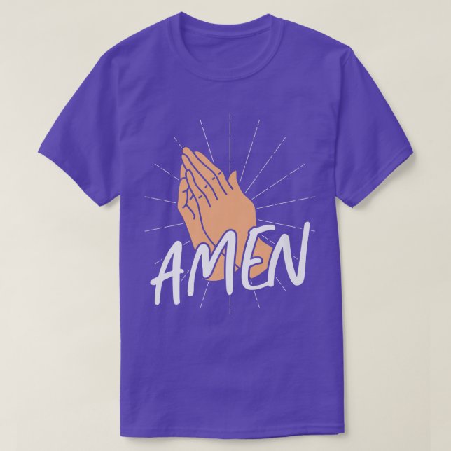 Bibel Verse Amen God Premium T-Shirt (Design vorne)
