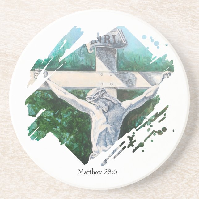 Bibel Verse Cross Untersetzer (Vorne)