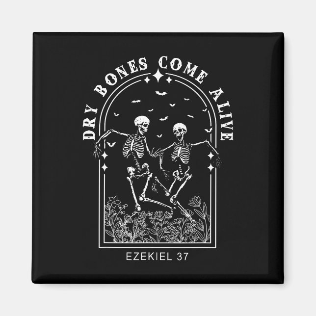 Bibel Verse Dry Bones erleben Christlich Jesus Magnet (Vorne)