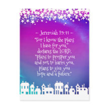 Bibel Verse Jeremiah 29:11 Weihnachtsdorf
