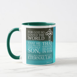 Bibel Verse John 3:16 Gottes Liebe für uns Kaffee  Tasse