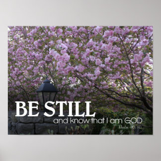 Bibel Verse Kirsche Blüten Poster
