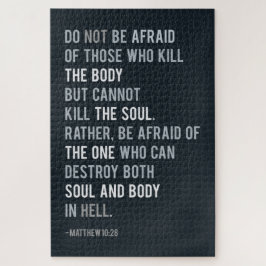 Bibel Verse Matthew 10:28 Fürchten Zitat