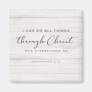 Bibel Verse Philippianer 4:13 Ich kann alles tun Magnet