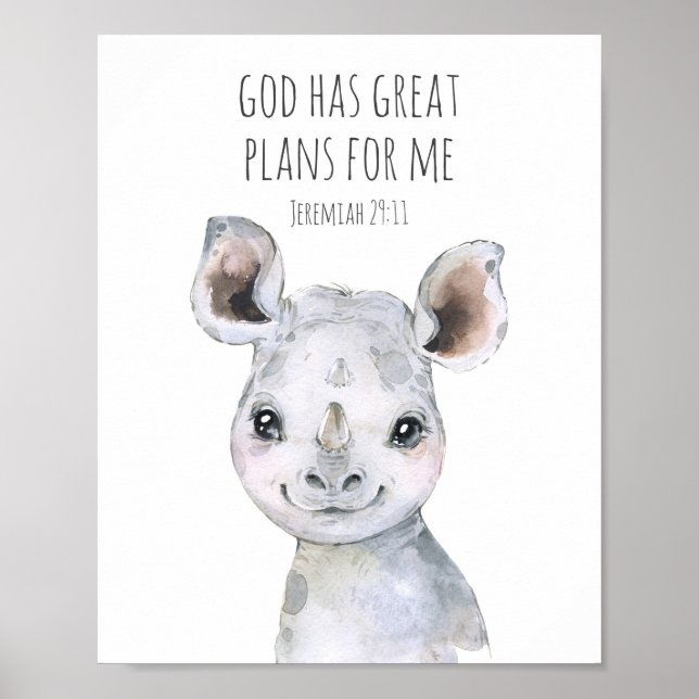 Bibel Verse Poster für Kinder Zimmerdekoration (Vorne)