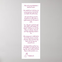 Bibel Verse Psalm 23 Der Herr ist mein Hirte