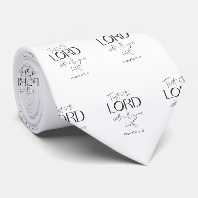 Bibel Verse religiöse Veranstaltungen Neck Tie Krawatte (Gerollt)