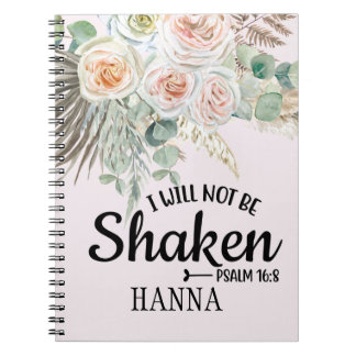 Bibel Verse Watercolor Pampas Grass Notebook Notizblock
