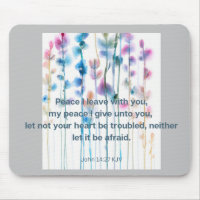 Bibel Verses Komfort helle, wasserfarbene Blume