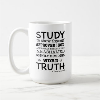 Bibelangebot 2 Timothy 2:15 Kaffeetasse
